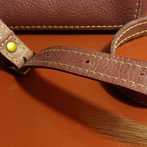 Lavender/Plum Leather Crossbody - Picture 4 of 5